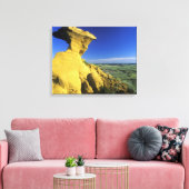 Zandsteenmonument in het Hell Creek-gebied nabij Canvas Afdruk (Insitu (Woonkamer))