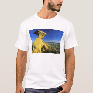 Zandsteenmonument in het Hell Creek-gebied nabij T-shirt