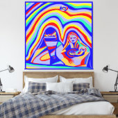 Zandstorm Canvas Afdruk (Insitu (Slaapkamer))