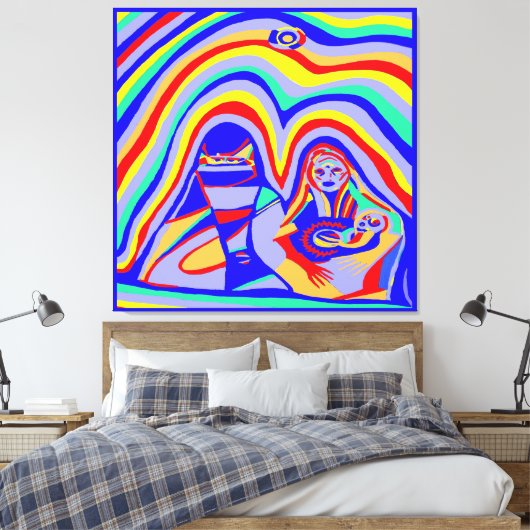 Zandstorm Canvas Afdruk (Insitu (Slaapkamer))