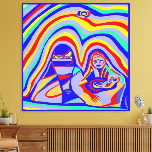 Zandstorm Canvas Afdruk (Insitu (Woonkamer))