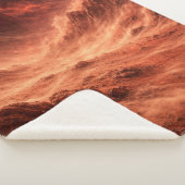 Zandstorm op Oranje Planeet Sherpa Deken (3/4)