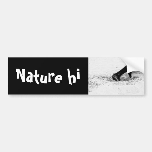 zandstralen bumpersticker (Voorkant)