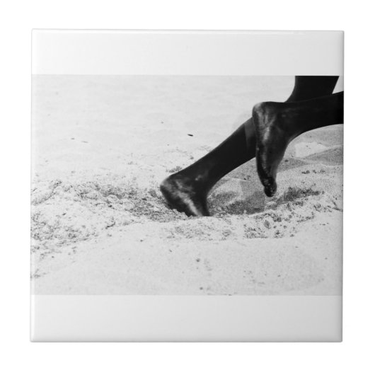 zandstralen tegeltje (Voorkant)