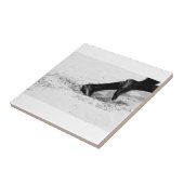 zandstralen tegeltje (Zijkant)