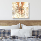 Zandstrand Blote Voeten Canvas Afdruk (Insitu (Slaapkamer))