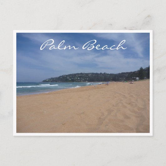 zandstrand briefkaart (Voorkant)