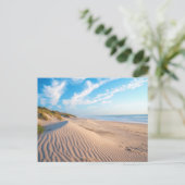 Zandstrand Briefkaart (Staand voorkant)