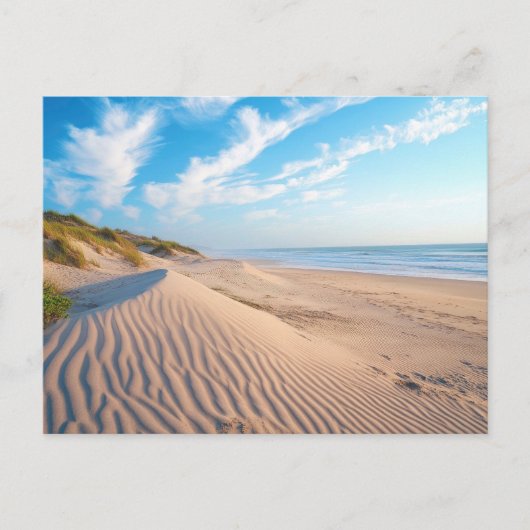 Zandstrand Briefkaart (Voorkant)