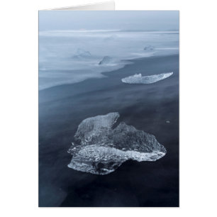 Zandstrand en ijs, IJsland