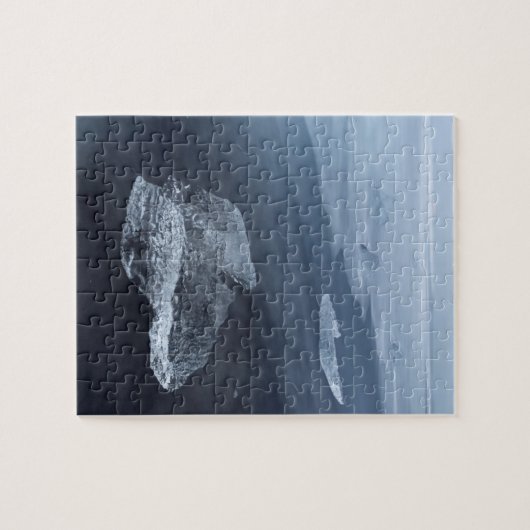 Zandstrand en ijs, IJsland Legpuzzel (Horizontaal)