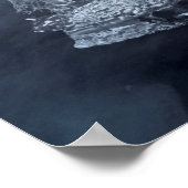 Zandstrand en ijs, IJsland Poster (Hoek)