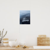 Zandstrand en ijs, IJsland Poster (Keuken)