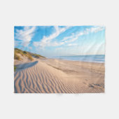 Zandstrand Fleece Deken (Voorkant (Horizontaal))