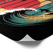 Zandstrand Hawaï Strand Surfen Poster (Hoek)