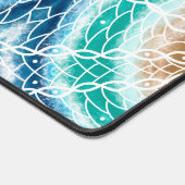 Zandstrand kleuren Mandala Bureaumat (Hoek)