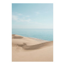 Zandstrand kust oceaan kunstprint
