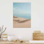 Zandstrand kust oceaan kunstprint poster (Keuken)