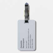 Zandstrand met schuimig Surf Bagagelabel (Achterkant verticaal)