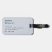 Zandstrand met schuimig Surf Bagagelabel (Achterkant horizontaal)