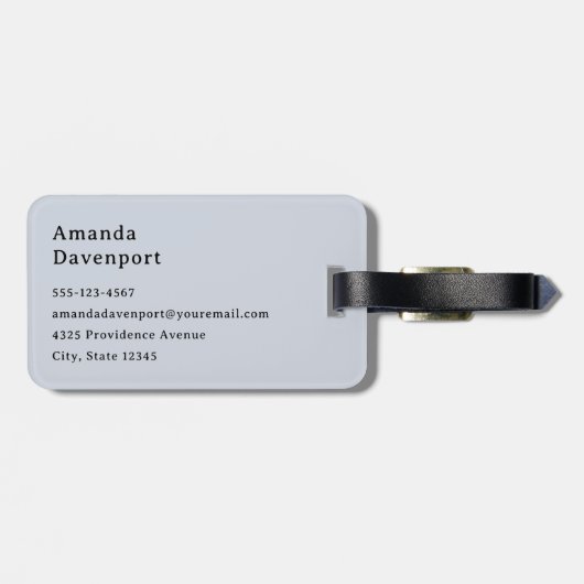 Zandstrand met schuimig Surf Bagagelabel (Achterkant horizontaal)