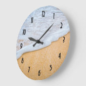 Zandstrand met schuimig Surf Grote Klok (Hoek)