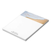 Zandstrand met schuimig Surf Notitieblok (Linkerzijde)