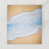Zandstrand met schuimig Surf Plaatskaartje (Buitenkant ongevouwen)