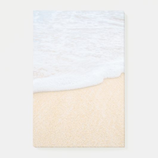 Zandstrand met schuimig Surf Post-it® Notes (Voorkant)