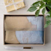 Zandstrand met schuimig Surf Tissuepapier (Geschenk)