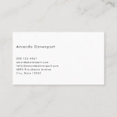 Zandstrand met schuimig Surf Visitekaartje (Achterkant)