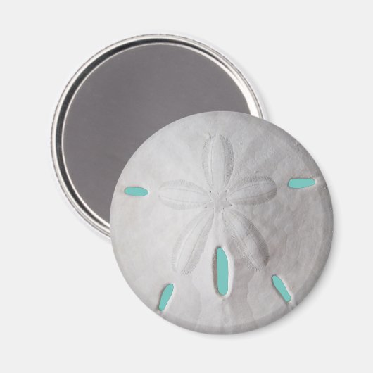 Zandstrand op zee in de zeescheepvaart magneet (Voorkant / Achterkant)