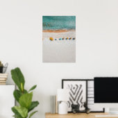 Zandstrand Paraplu Poster (Thuiskantoor)