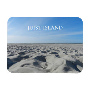 Zandstrand, Watts, Juist eiland, Oost-Friesland Magneet