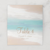 Zandstrand Zeewedding Plaatskaart Plaatskaartje (Buitenkant ongevouwen)