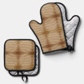 Zandstranden Ovenwant & Pannenlap Set (Voorkant / Achterkant)