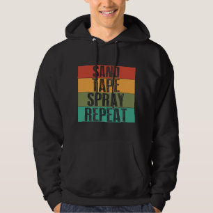Zandtapespray Herhaal autocarrosserieverf Hoodie