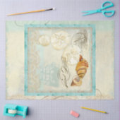 Zandtapijten voor zeestralen voor het ontkoppelen  tissuepapier (Craft)