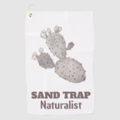 Zandtrapcactus Golfhanddoek (Voorkant)