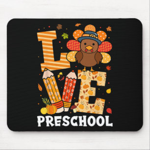 Zanduurdag Liefde Preschool Leraar Kalkoen Herfst Muismat