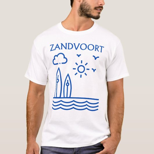 ZANDVOORT Beach Surf T-shirt (Voorkant)