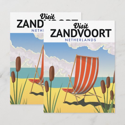 Zandvoort Nederland reisposter (Voorkant / Achterkant)