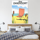 Zandvoort Nederland reisposter Canvas Afdruk (Insitu (Slaapkamer))