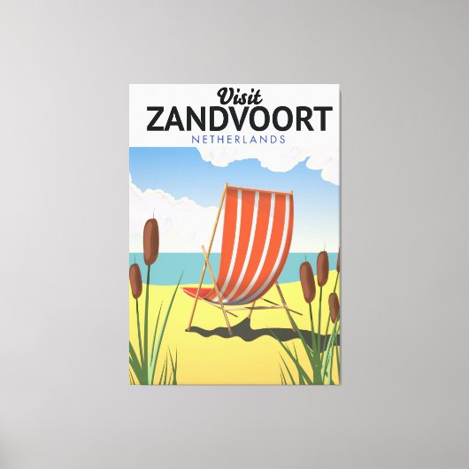 Zandvoort Nederland reisposter Canvas Afdruk (Voorkant)