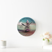 Zandvuurtoren, Florida Keys Round Wall Clock Ronde Klok (Huis)