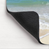 Zandwand Zee Beach Waves over Seashells OF Uw foto Muismat (Hoek)