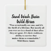 Zandwassenbekken Wilde paarden Keramisch siermeel Keramisch Ornament (Achterkant)