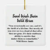 Zandwassenbekken Wilde paarden Keramisch siermeel Keramisch Ornament (Achterkant)