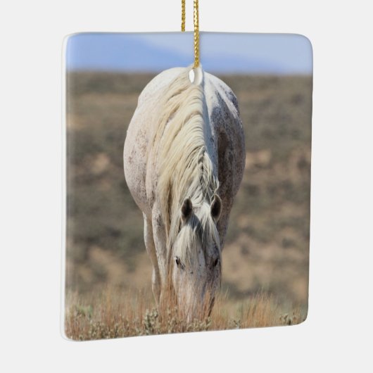 Zandwassenbekken Wilde paarden Keramisch siermeel Keramisch Ornament (Rechts)