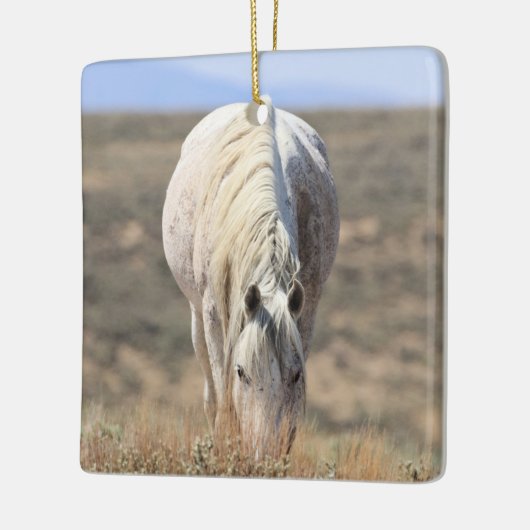 Zandwassenbekken Wilde paarden Keramisch siermeel Keramisch Ornament (Links)
